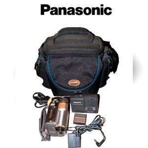 Panasonic PV-GS50D Mini Camcorder 1 Chargers, 2 Batteries, & Camera Bag …